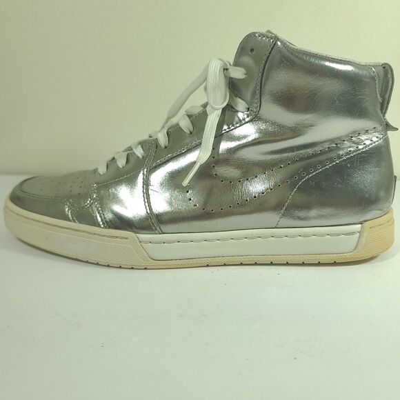 Nike air royal mid premium metallic silver / white 343982-003 Men 10.5 Rare 2009 main image 16